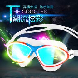 泳镜平光大框高清防雾